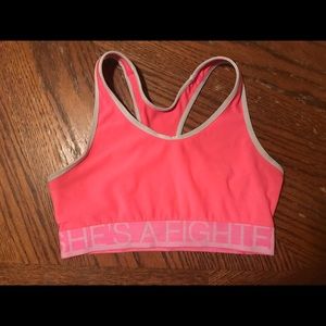 Pink Sports bra small